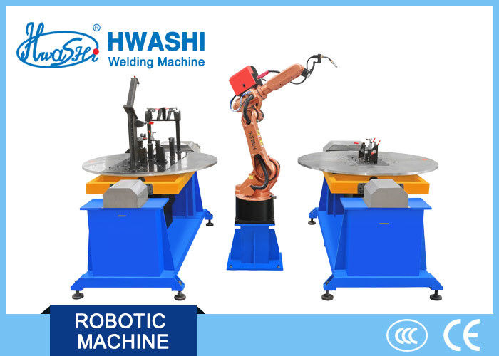 Motor Cycle Frame Automatic Welding Robot , Metal Frame Industrial Robot MIG Welding Machine