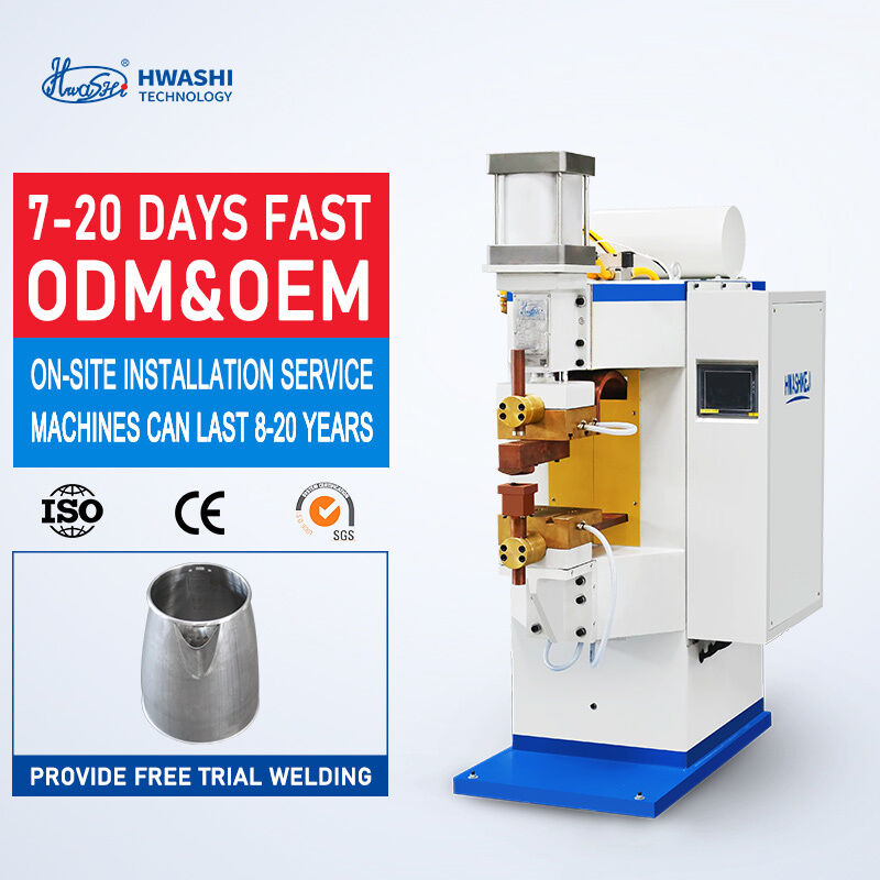HWASHI WL-MF-250K 垂直型中周波インバータスポット溶接機、一貫した金属板溶接のための1000Hz技術搭載