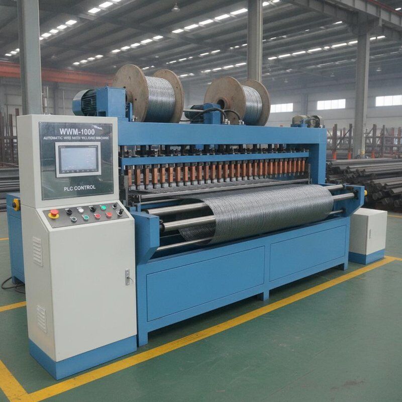 WWM-1000 自動ワイヤーメッシュ溶接機 1000mm メッシュ幅 2-4mm ワイヤー径 高速PLC制御