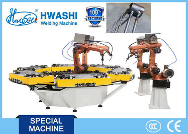 HWASHI 6の軸線MIGの産業溶接ロボットはとのテーブルを回します