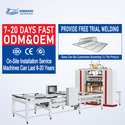 1年保証付き自動ワイヤーメッシュ溶接機、最大線材速度200mm/秒、2Dワイヤーハンドル曲げ