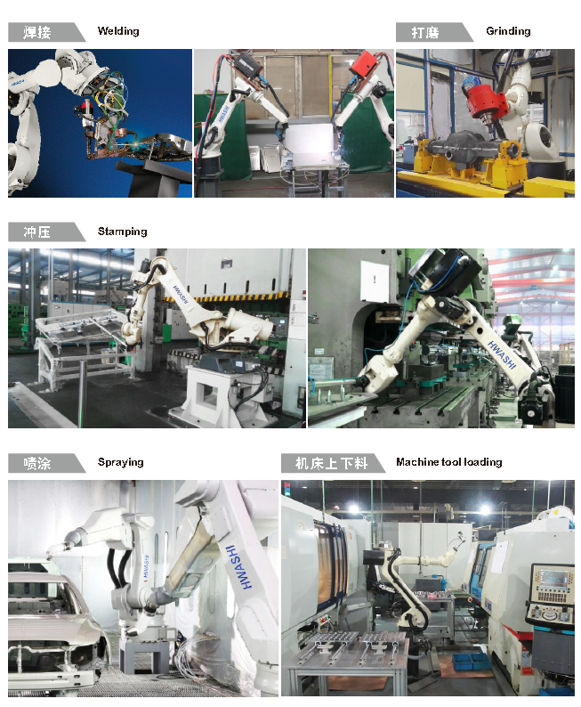 HWASHIのロボティック腕アークの産業6つの軸線のティグ溶接のロボット