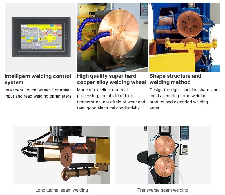 燃料タンクのための高品質の長向ローリングシーム溶接機 自動シーム溶接機 2